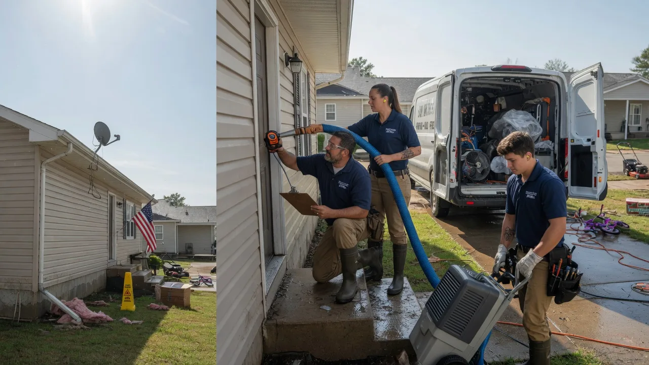 Ceiling Water Damage Restoration in Staunton, IN near me